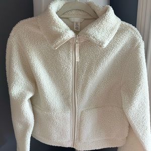 H&M Sherpa Jacket. Off white. Size Small. Worn Once.